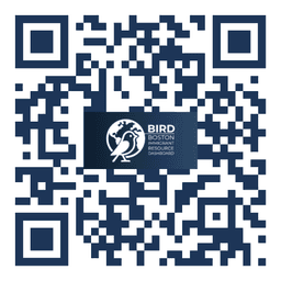 QR code linking to the BIRD website