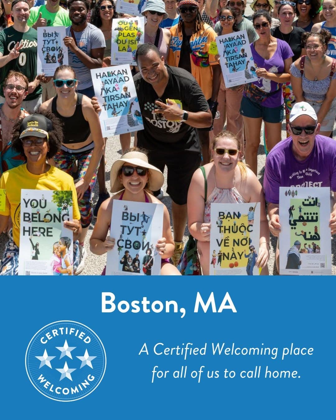 Boston, MA - A Certified Welcoming place for all of us to call home